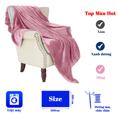 Mền Lông cừu cao cấp Ánh Sao - kích thước lớn - 1m8 x 2m