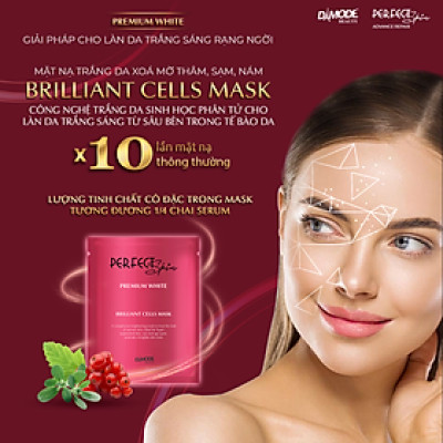 Mặt nạ tinh chất cô đặc cho da mờ da thâm da sạm BRILLIANT CELL MASK DAMODE 6 cái dùng thử 