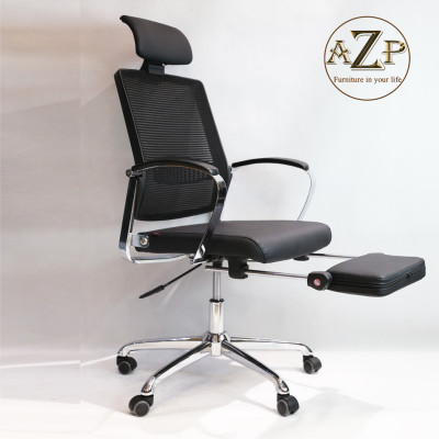 Siêu Phẩm Độc Quyền Ghế Thông Minh Dành cho Sếp, Ghế Giám Đốc, Ghế Văn Phòng AZP FURNITURE Ergonomic AZP-9142-DEN Ngả Nằm kèm Gác Chân Nhóm Cao Cấp 
