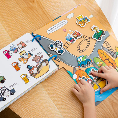 Học Liệu Bóc Dán Montessori Song Ngữ Anh Việt Beezi Book - Lalala Baby