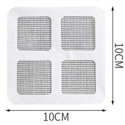 Set 10 Miếng Dán Lưới Lọc Rác Tự Dính, Chặn Rác Cống Thoát Sàn Nhà Tắm, Bồn Rửa 10x10cm - HÀNG CHÍNH HÃNG MINIIN