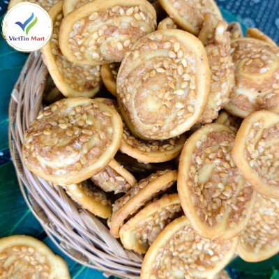 Bánh Tai Heo Mè Cốt Dừa 500g VietTin Mart