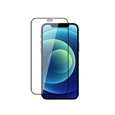 Dán cường lực iPhone 12/12 Pro MIPOW Kingbull HD (2.7D) Premium Full viền đen - Hàng Chính Hãng