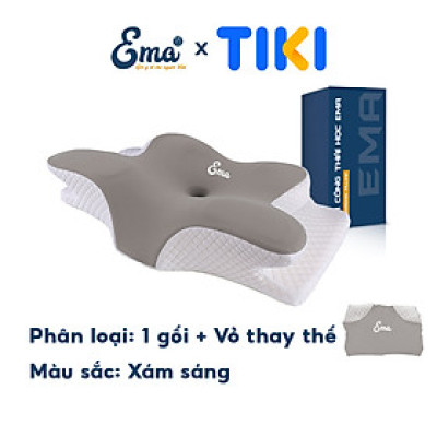 Gối công thái học EMA thế hệ thứ 2 - Chống đau cổ vai ngáy, chống ngủ ngáy, hỗ trợ ngủ nhanh