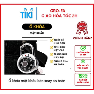 Ổ Khóa Mật Khẩu Bàn Xoay Có Hướng Dẫn Mở Khóa- Chính Hãng 