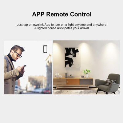 Bảng điều khiển từ xa tiêu chuẩn SONOFF T2EU3C-TX 3 gang công tắc đèn tường WiFi thông minh 433Mhz