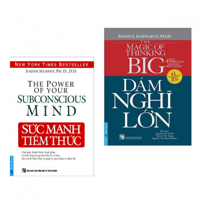 Combo 2 cuốn sách hay nhất về kĩ năng sống: Dám Nghĩ Lớn + Sức Mạnh Tiềm Thức ( Tặng kèm bookmark PD)