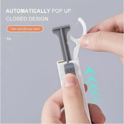 Hộp Đựng Tăm Chỉ Nha Khoa, Kèm 10 Tăm Chỉ Cá Nhân, Tiện Dụng, Nhỏ Gọn, Bỏ Túi Mang Theo Du Lịch, Đi Làm. TakyHome 7036