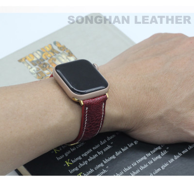 DÂY DA ĐÀ ĐIỂU THẬT HANDMADE HÀNG CHÍNH HÃNG SONGHAN LEATHER DÂY ĐEO THAY THẾ DÀNH CHO APPLE WATCH,   PHÙ HỢP CÁC DÒNG SERIES 1-2-3-4-5-6-SE-7 38mm 40mm 41mm 42mm 44mm 45mm AWOS-01T