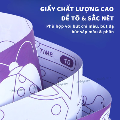 Đồ chơi thủ công 80 bức tranh tô màu cho bé Mideer Drawing Coloring, đồ chơi sáng tạo cho bé 2,3,4,5,6 tuổi