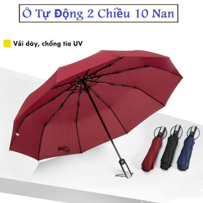 Ô Dù Chống Tia UV Chống Nắng Che Mưa Và Thanh Đỡ Bằng Hợp Kim Nhôm - Gấp Gọn Dễ Dàng- Hàng Chính Hãng MINIIN