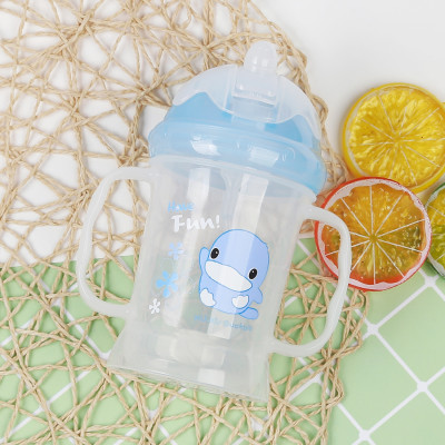 Bình tập uống cho bé từ 6 tháng tuổi KUKU chống sặc nhựa PP cao cấp 220ml ku5462