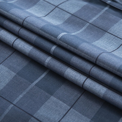 Áo Sơ Mi Nam Dài Tay Công Sở Trung Niên Anton Xanh Caro Sợi Tre Thoáng Mát, Thấm Hút Mồ Hôi - YAC130