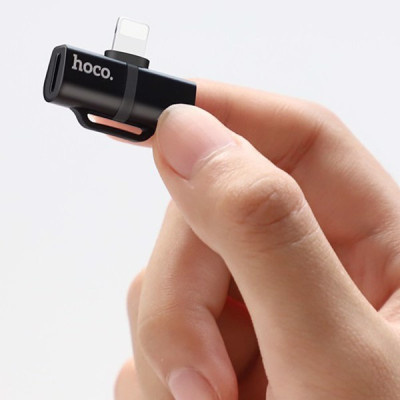 Đầu chuyển 2A Hoco LS20 kết nối iPhone sang 2 iPhone thiết kế linh hoạt gọn gàng ( 2 màu ) - Hàng chính hãng