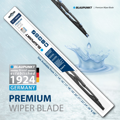 Bộ Gạt Mưa Ô Tô Blaupunkt Premium R14"/350mm, L24"/600mm Dành Cho Toyota Vios