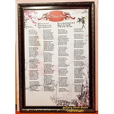 Tranh chữ Lời Thánh Nhân (KT 100*70cm)