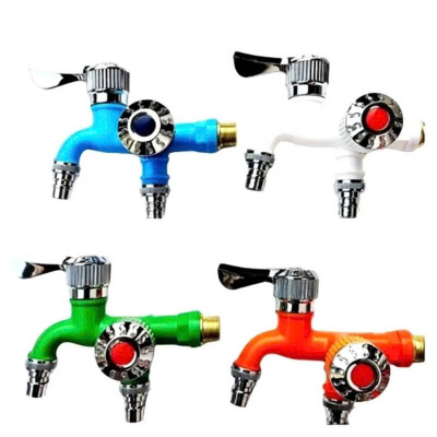 Vòi Nước 2 Đầu Ra Cao Cấp – Tiện Ích Cho Máy Giặt, Bồn Rửa, Sân Vườn