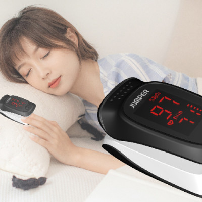  Máy đo nồng độ oxy máu và nhịp tim Jumper SPO2 JPD-500D màn hình LED (Chứng nhận FDA Hoa Kỳ + xuất USA)