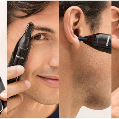  Máy tỉa râu, lông mũi, lông tai, lông mày đa năng Philips NT5650/16 Hàng chính hãng