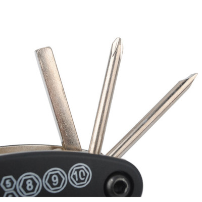 Túi Vá Săm Lốp Xe Đạp Sửa Chữa Đa Năng 10 in 1 Mini Khẩn Cấp (Bản nâng cấp có túi và Thanh nạy bằng kim loại) MaiLee