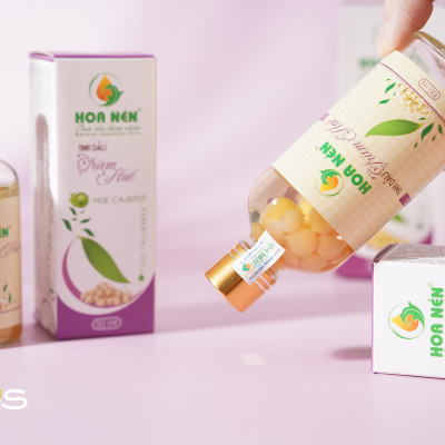 Tinh dầu Tràm ngâm củ nén 100ml - Hoa Nén - Chuẩn VietGAP - Chăm sóc sức khoẻ mẹ và bé