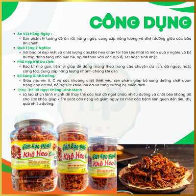 KHÔ HEO CHÁY TỎI TÂN LỘC PHÁT BỊCH 100G