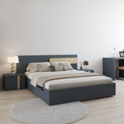 HAPPY FURNITURE , Giườngngủ - SPACE , GNG_242 GNG_243 GNG_244 GNG_245 , 205cm x 28cm DxC