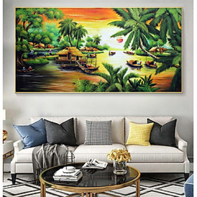 Tranh dán tường - Tranh Quê Hương