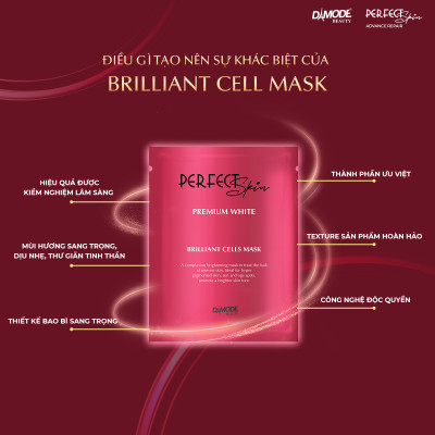 Mặt nạ tinh chất cô đặc cho da mờ da thâm da sạm BRILLIANT CELL MASK DAMODE 4 cái dùng thử 