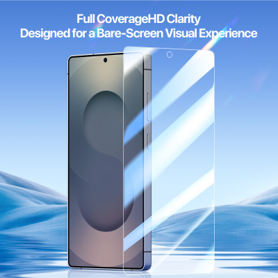 Miếng Dán Cường Lực Trong Suốt Khung Tự Dán Dux Ducis cho Samsung Galaxy S25 Ultra/ S25 Edge, Roga Series Không Viền Đen_ Hàng Chính Hãng