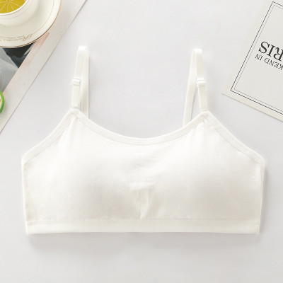 Áo Lót Nữ – Áo Lá Học Sinh Cotton Trơn Mút Liền Cài Sau 3 Móc F004 – 5 Màu, Free Size