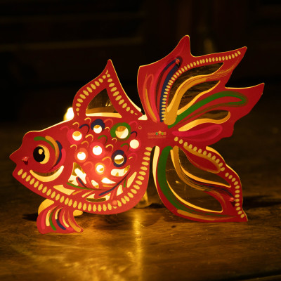 Lồng đèn Trung Thu Happy Kibu - Lồng đèn trang trí "Ký ức tuổi thơ" hình Cá (size mini)