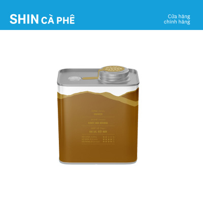 Cà phê Pleiku Blend Organic - SHIN Cà Phê - Cà phê pha thủ công - Hộp thiếc 200 g