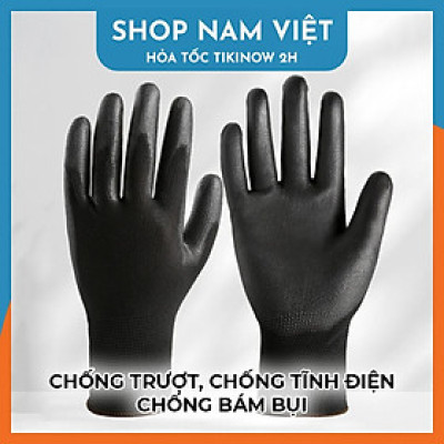 Găng Tay Làm Vườn Phủ PU Chống Tĩnh Điện, Chống Bụi, Chống Trượt