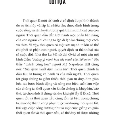 Thói Quen Tốt Tạo Ra Cuộc Sống Chất