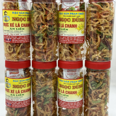 Đặc sản Phan Thiết - Mực Xé Lá Chanh Hộp 200 Gram Đã Chế Biến Ăn Liền Ngon Ơi Là Ngon. Hạn Sử Dụng 12 Tháng Kể Từ Ngày Đặt Hàng - OCOP 4 Sao