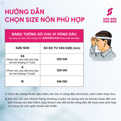 Mũ bảo hiểm nửa đầu trẻ em hoa văn NÓN SƠN chính hãng ADC-358.125