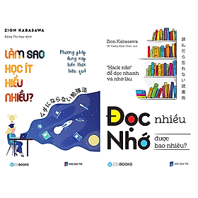 Combo 2 Cuốn Làm Sao Học Ít Hiểu Nhiều + Đọc Nhiều Nhớ Được Bao Nhiêu - Zen