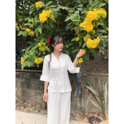 ĐỒ LAM ĐI CHÙA  Mẫu Lụa - Tơ phối Gấm Cao Cấp