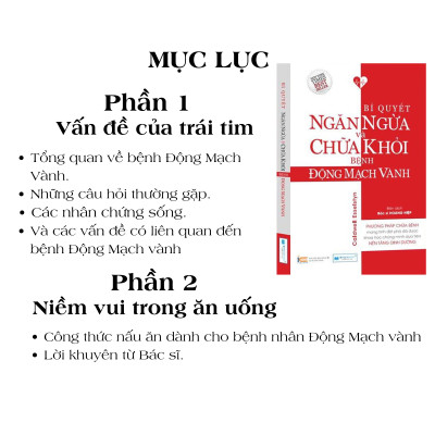 Combo 4 cuốn Bí mật dinh dưỡng + Ăn lành sống mạnh + Động mạch vành + Tim mạch