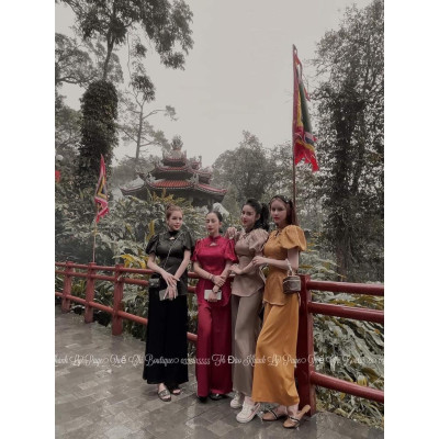 ĐỒ LAM ĐI CHÙA  Thêm Chim Công Mới Vải Lụa