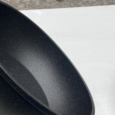 Chảo Chống Dính Sâu Lòng Vân Đá Đáy Từ Cao Cấp Bennix Terra Size 26/28/30- Hàng Chính Hãng