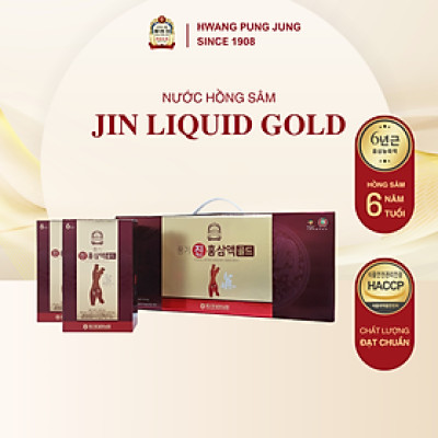 NƯỚC HỒNG SÂM JIN LIQUID GOLD 20 GÓI * 70ML HWANG PUNG JUNG since 1908 -  DINH DƯỠNG MỖI NGÀY