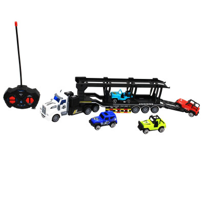Đồ Chơi Xe Tải Vận Chuyển Điều Khiển Từ Xa Kèm 4 Xe Mô Hình - Vecto VT200-7