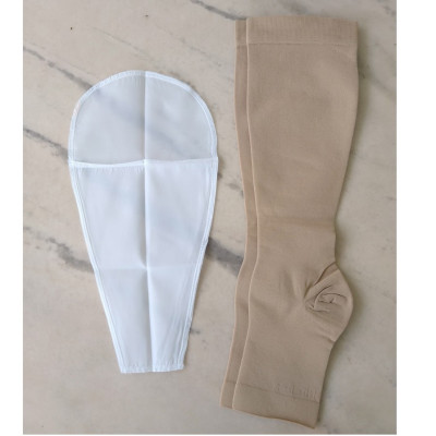 Vớ y khoa (vớ gối) Yasee, tất chống suy giãn tĩnh mạch (Vớ gới, màu da, hở ngón)