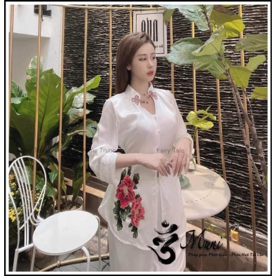 Đồ Lam Đi Chùa Trang Nghiêm Giọt Nước mẫu mới hót 2023