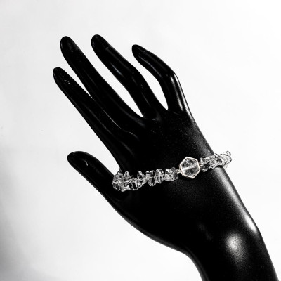 Vòng Tay Phong Thủy Thạch Anh Trắng Thiên Nhiên Mix Bạc 925 Cho Mạng Kim Thủy, Món Qùa Trang Sức  Phong Thủy May Mắn Ý Nghĩa  VK103 