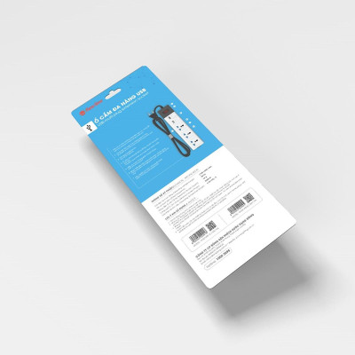 Ổ cắm kéo dài đa năng USB 3m-5m chính hãng Rạng Đông Model: OC02.USB 3C/3M/10A