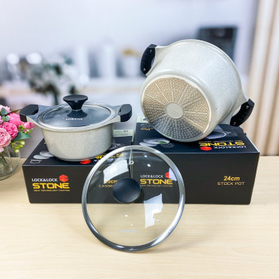 Nồi Lock&Lock Stone 2 Tay Cầm LCA6244D-IH 