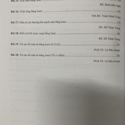Sách -  Ứng dụng Laser trong chuyên ngành Da liễu